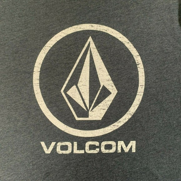Volcom Mens TShirt Large L Gray Short Sleeve Skate Logo Volcom Stone - Picture 2 of 6